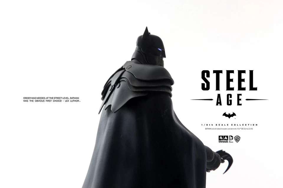 3A THREEA  X DC STEEL AGE BATMAN 1/6 SCALE FIGURE NIGHT VERSION ASHLEY WOOD NEW - Image 3 of 4