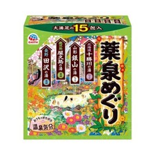 Earth Yakusen Meguri-Green Japanese Bath Salt Bath Tour 30g x 15 Packs