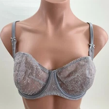 Victoria's Secret Dream Angels Unlined Balconet Bra  Violet  Size 32DDD  NWOT