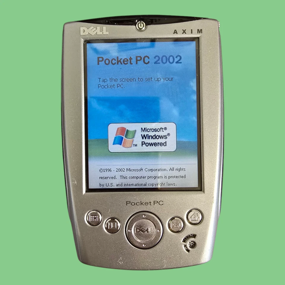 TESTED & WORKING! Dell Axim X5 Pocket PC 2002 HC01U w/ Charging Cradle, 4 Stylus - Image 2 of 4