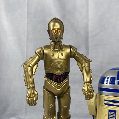 Vintage 1995 Star Wars Electronic Talking Action Bank R2-D2 C-3PO