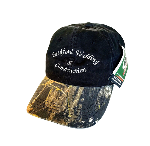 Bradford Welding & Construction Mossy Oak Cap Camouflage Strapback Hat OC