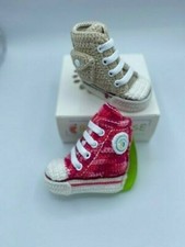 CROCHET BABY BOOTIES - HANDMADE - BABY TENNIS SHOES - BABY GIFT