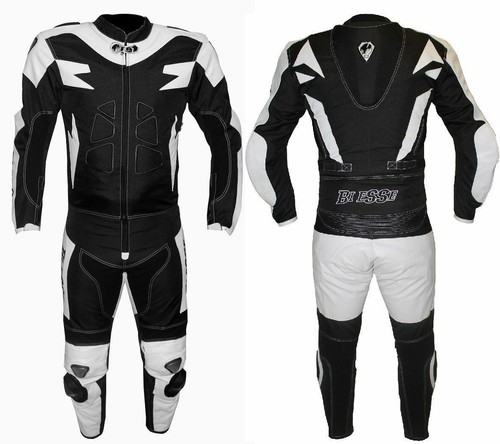 TUTA MOTO 2PEZZI DIVISIBILE GIACCA PANTALONE IN PELLE E TESSUTO ESTIVA  BIESSE CE | eBay