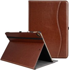 For iPad Pro 12.9 in Case 2015 2th Generation PU Leather Folio Shockproof Brown