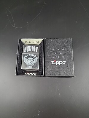 Zippo Lighter Camp Buehring Kuwait Biker Made In USA