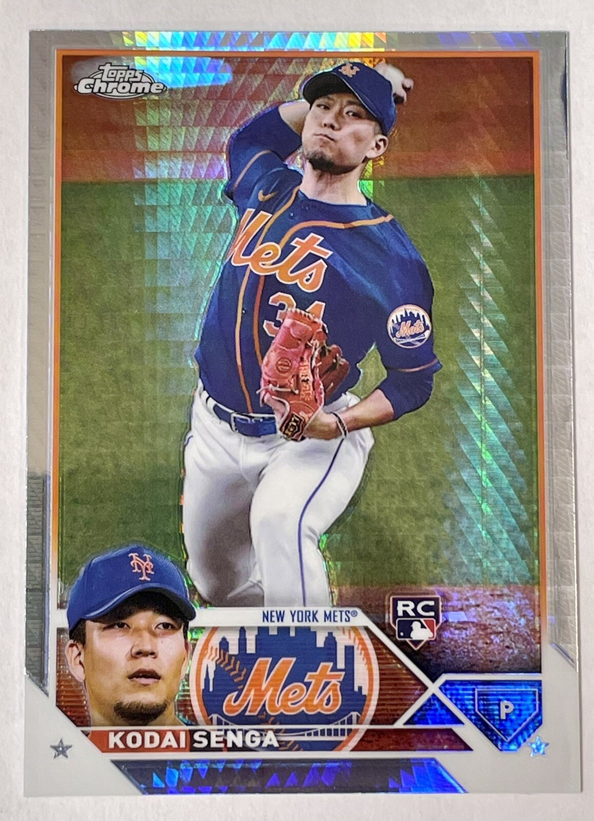 2023 Topps Chrome - Prism Refractor #217 Kodai Senga (RC) Mets