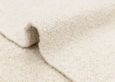 Ivory Cream Raw Soft Wool Look Hand Woven High Quality Bohemian Customize Rug