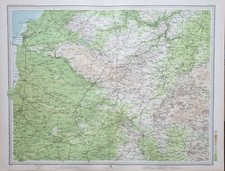 1903 ANTIQUE MAP ENGLAND & WALES RADSTOCK WESTON SUPER MARE BATH WARMINSTER