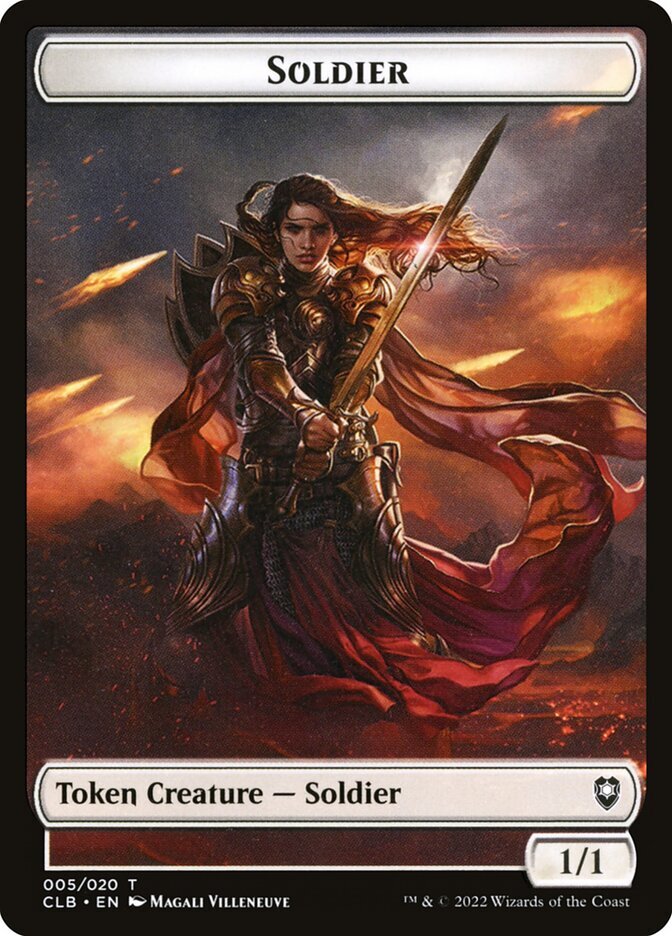 mtg soldier token cards MTG Token - Soldier (5/1080) Commander Legends Battle for Baldur's Gate LP