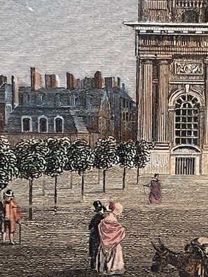 Gravure Sur Acier Originale De 1847 - Église Du Saint-Sépulcre à Paris - Collection Vintage