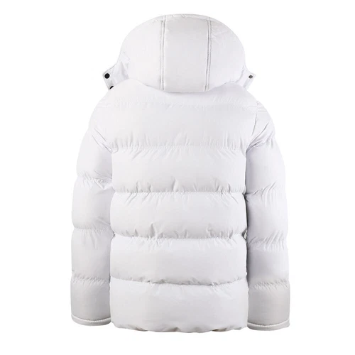 Mens Thickened Waterproof Coat Winter Hooded Full Zip Solid Color Padded Jackets - Picture 11 of 19