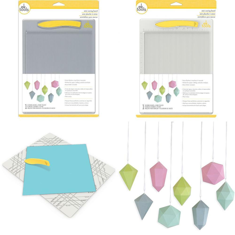 Planche à Scorer EK Tools Mini - Pour Plis Parfaits - Guide De Mesure - Plastique Durable