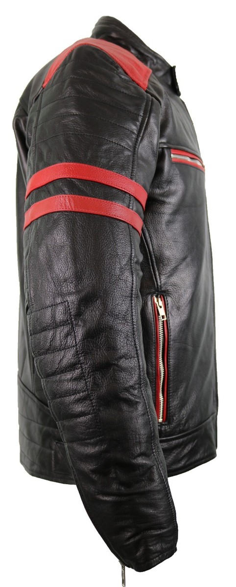 Retro Vintage Designer Motorrad Lederjacke MDM1030 - MDM LEDER