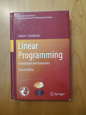 Robert Vanderlei LINEAR PROGRAMMING hardcover 2014 GOOD