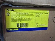Square D DU324 INDOOR 3P3W 200A 240V Non-Fusible Safety Switch