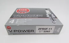 NEW 4 PACK NGK ZFR5F-11, Resistor Type Spark Plug V-Power, 2262