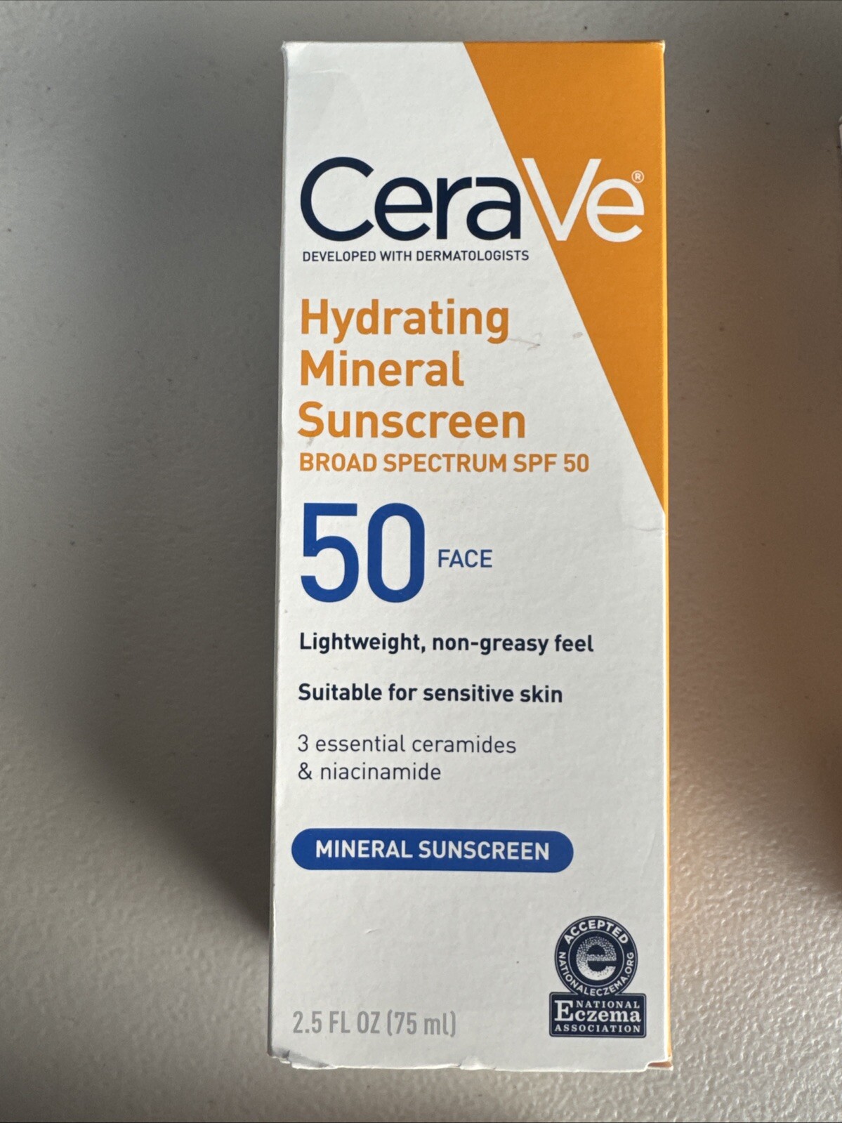 2-Pack CeraVe SPF 50 Hydrating Sunscreen Face Lotion 2.7 oz