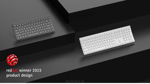 ACTTO 2023 B605 CURVED Slim Wireless Keyboard Multi-Pairing Rechargeable-Eng/Kor - Picture 5 of 15