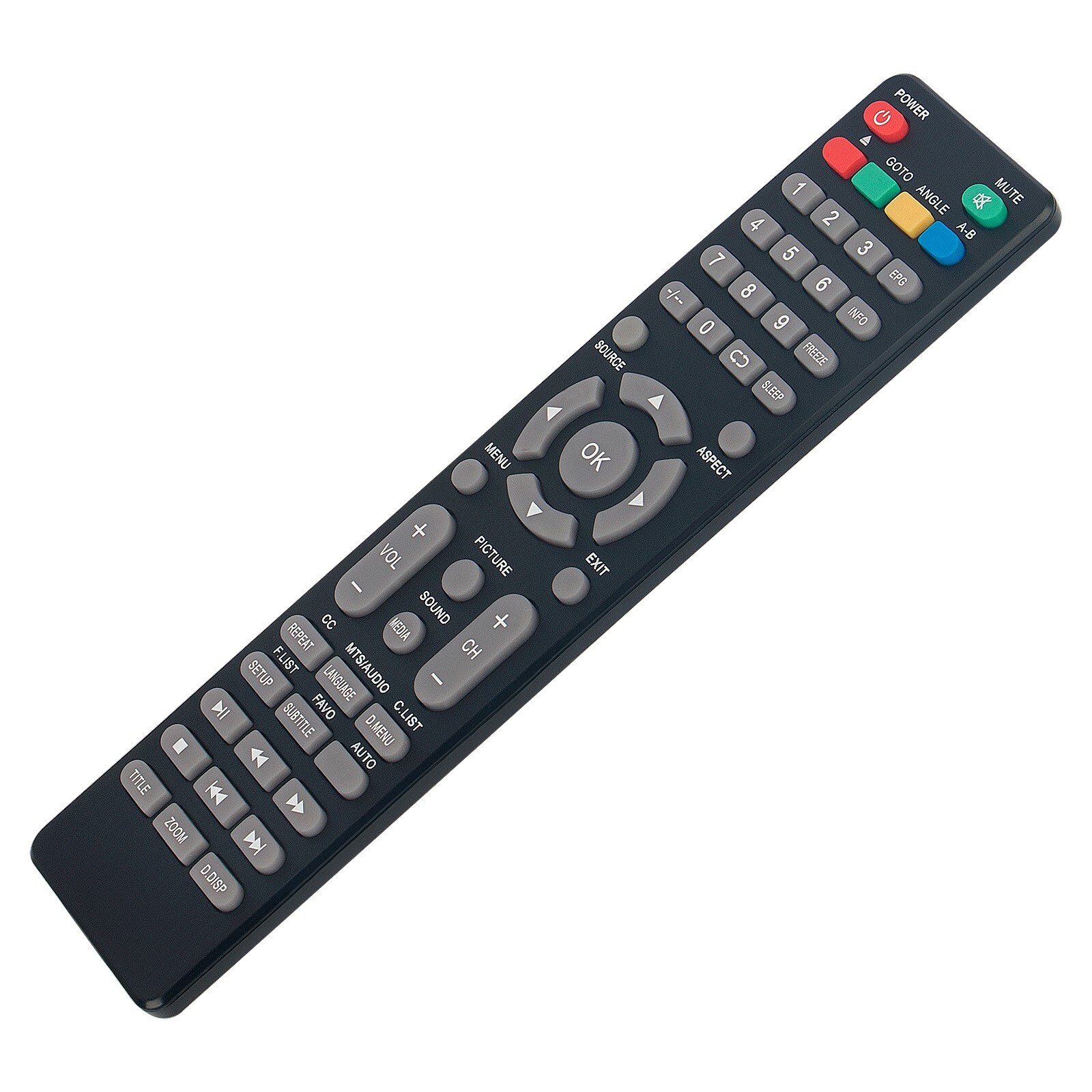 SC2124 Remote Control Fit for AXESS TV TV1701-40,TV1703-16, TV1701-32 ...