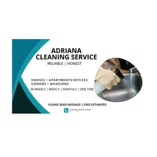 cleaning business cards 50 cards