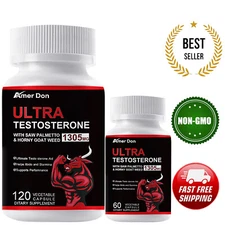 Natural Testosterone Booster 90ct Increase Energy Improve Muscle Strength Growth