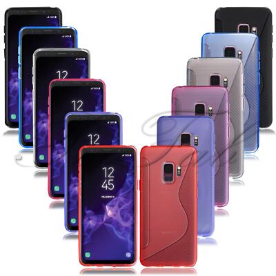 Für Samsung Galaxy S9 S10e Plus Neu Slim Klar Blau Rot Silikon Gel Handy Hülle