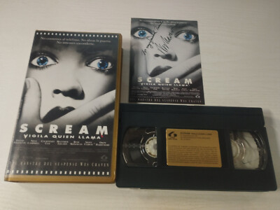 Scream Wes Craven Drew Barrimore Arquette Terror 1996 VHS Cinta Español 3T ESP
