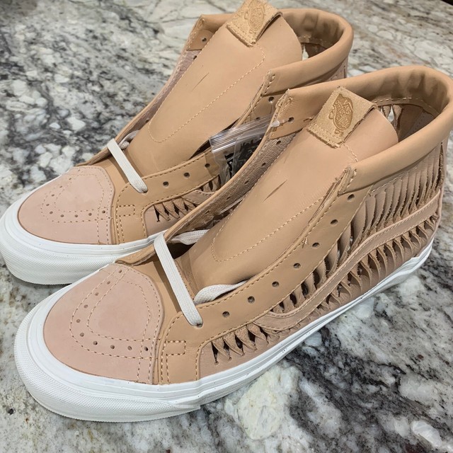 vans sk8 hi beige suede