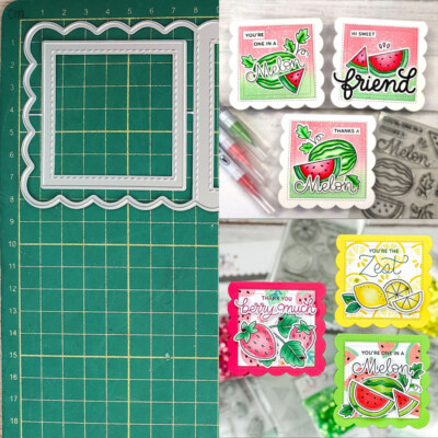 Label Metal Cutting Dies Scrapbooking Paper Crafts Embossing Stencils Template