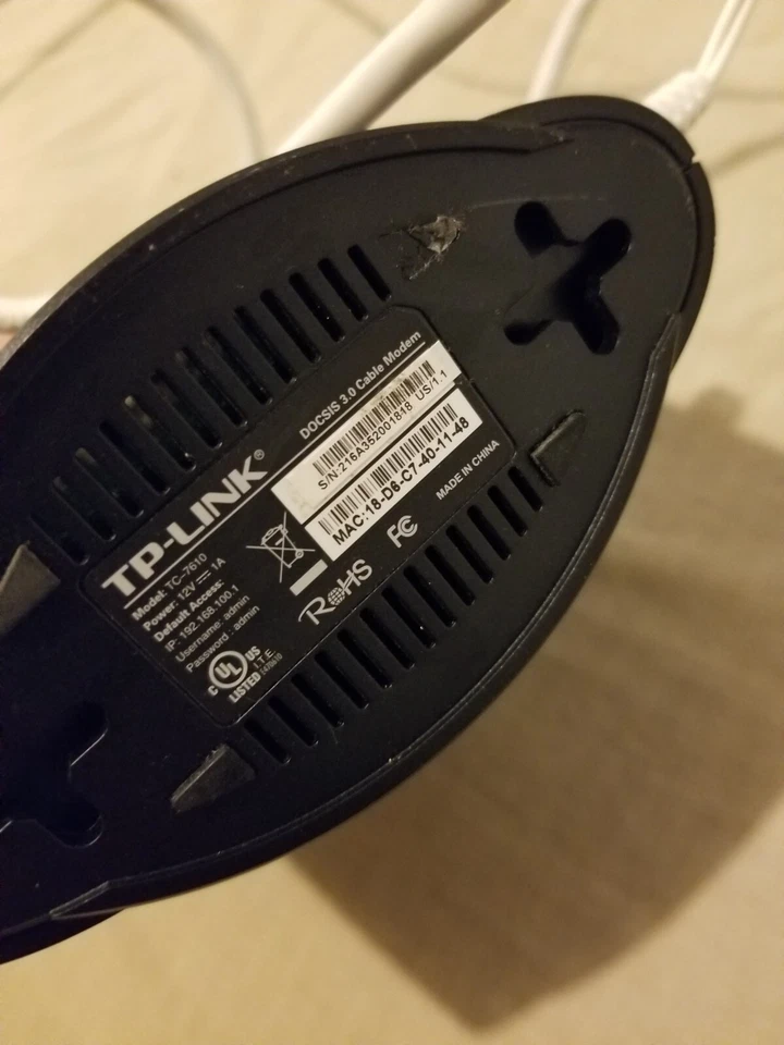 TP-Link DOCSIS 3.0 Cable Modem TC-7610 - Image 2 of 4