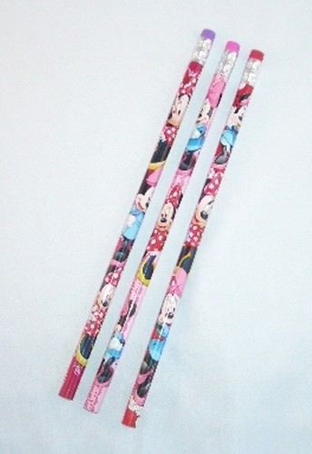 Disney Minnie Mouse Wooded Pencil Child Birthday School Party Favors Bag Fillers - Picture 9 of 24