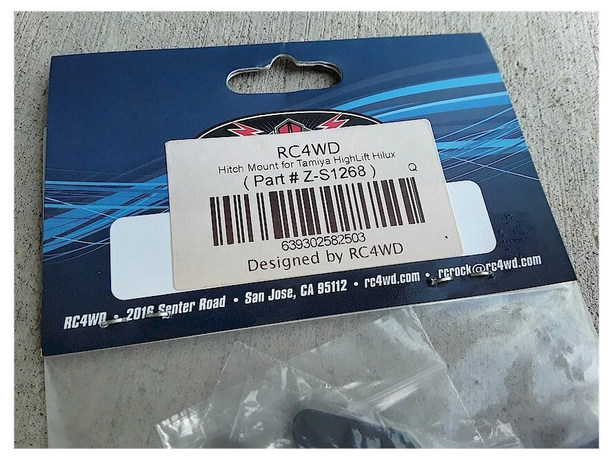 RC4WD Z-S1268 Hitch Mount For Tamiya Highlift Hilux Discontinued Old Stock - Image 2 of 2