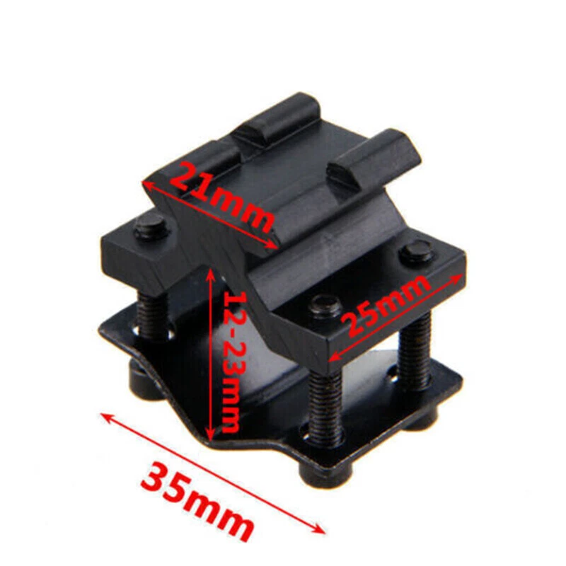 Hunting Rifle 20mm Optics Scope with 4X Zoom Red Dot Laser Sight 11mm Rail Mount - Image 4 of 4