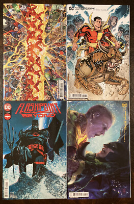 FLASHPOINT BEYOND #1 SET OF 4 1:50,25 HERMS NAUCK BRADSHAW VARIANT  DC COMIC BA
