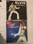 2 Vintage Elvis LPs In Concert-1972 Madison Square Gardens & 1978 2 LP Set Live