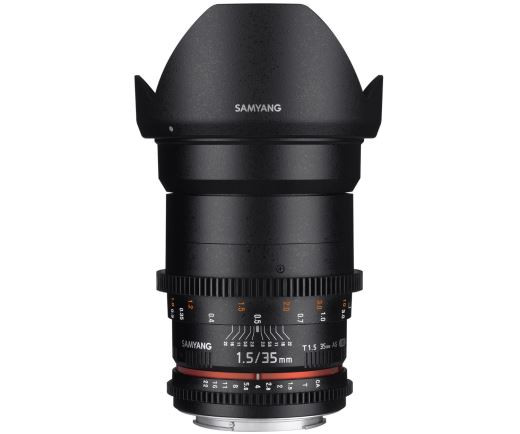 Samyang 35mm T1.5 AS UMC II VDSLR Lens: Sony FE Full Frame E Mount