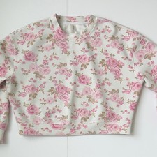 Floral Pink and Cream Sweatshirt