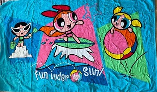 Vintage Powerpuff Girls Beach Towel (Warner Bros Studio)