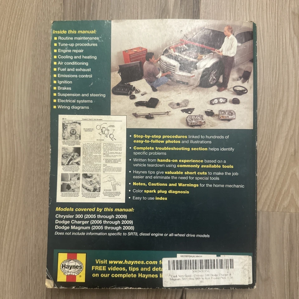 Manual de reparación Haynes: Chrysler 300 & Dodge Charger & Magnum 2005-2009. Foto 2 de 2