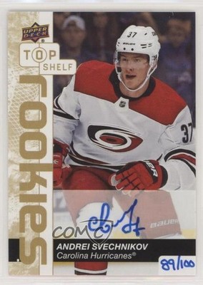 2019 National Convention Top Shelf Rookies 89/100 Andrei Svechnikov Auto 0c3
