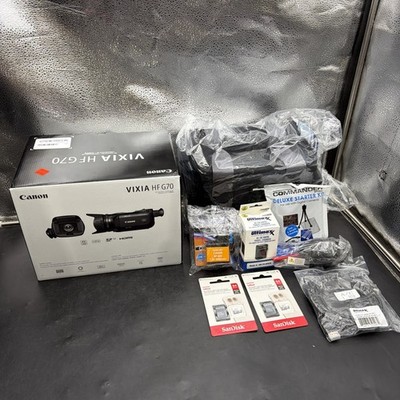NEW Canon VIXIA HF G70 UHD 4K Camcorder   Complete in Box - W/ Extra Accessories