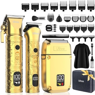 Ufree 8 in 1 Professional Hair Cutting Kit, Hair Clippers for Men, Cordless Clip