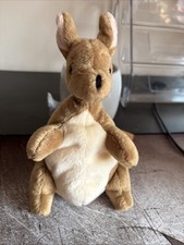 GUND Disney Classic Pooh Kanga Kangaroo Beanbag Plush Toy Brown Cream 6"