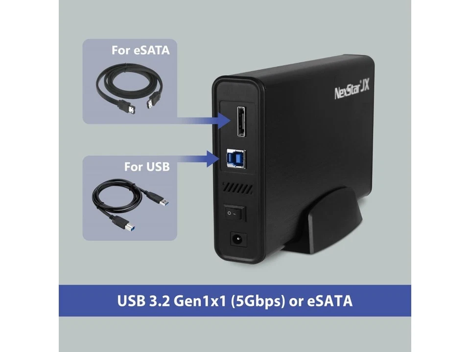 Vantec NexStar JX USB 3.2 Gen1x1, 3.5" or 2.5” SATA III HDD/SSD Drive Enclosure - Image 4 of 4