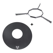 80cm Grillring + Abstandshalter passend für Weber Kugelgrill 57er und 67er