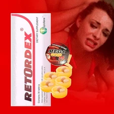 Retordex + Mega Gold Pills Dietary Supplement Increased Stamina Sexual Power