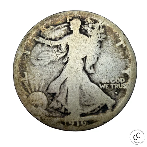 1916-D Walking Liberty Half Dollar - Obverse Mint