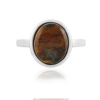 Cavill Pietersit Ring 3,78Ct Oval Cabochon 925 Silber Damen Schmuck