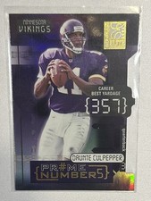 2001 Daunte Culpepper Prime Numbers Die-Cut Donruss Elite Football[55/57][#PN-5]